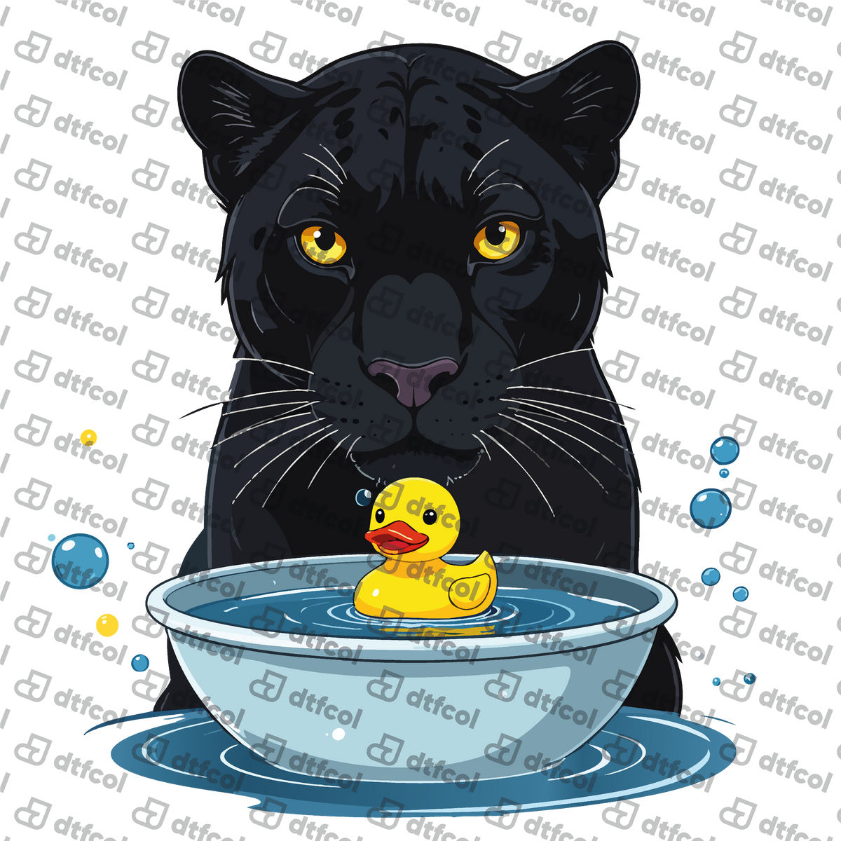 Animals - Bath Time Panther