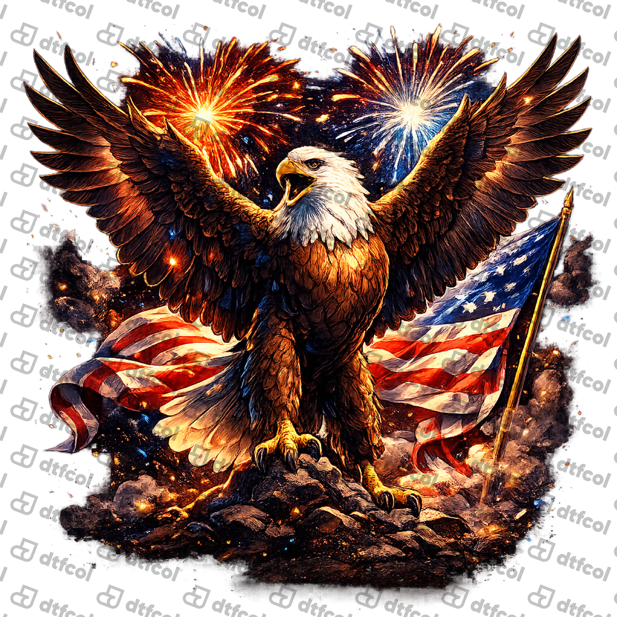4th of July - Freedom Fire Eagle