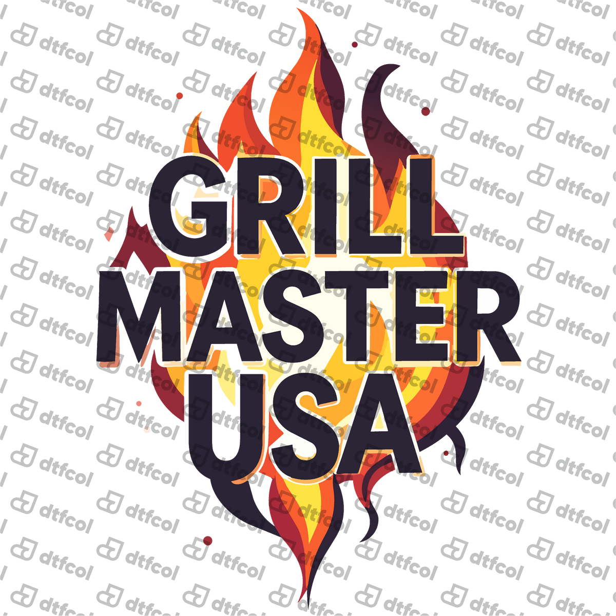 4th of July - Flaming Grill Master USA