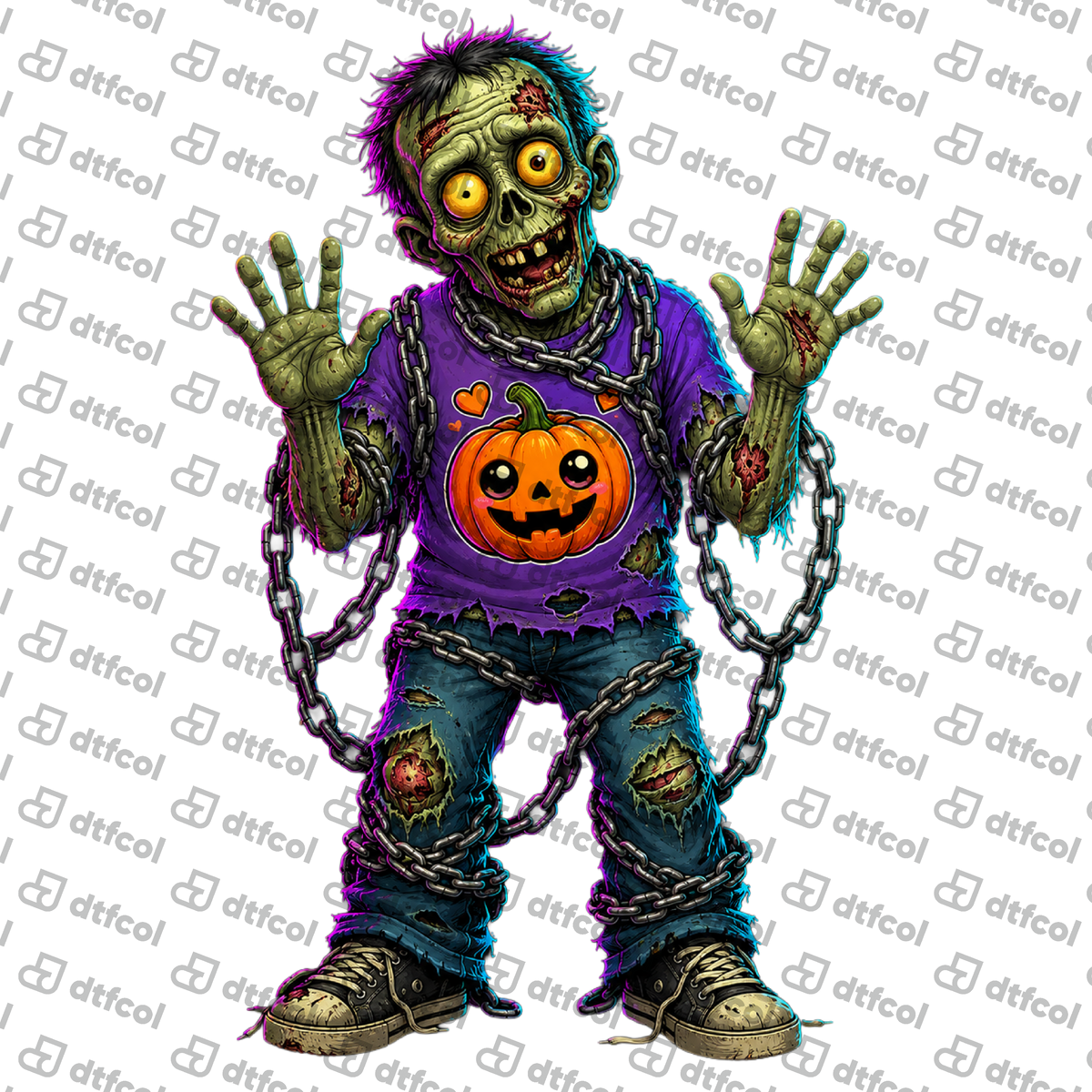 Halloween - Chainbound Pumpkin Zombie