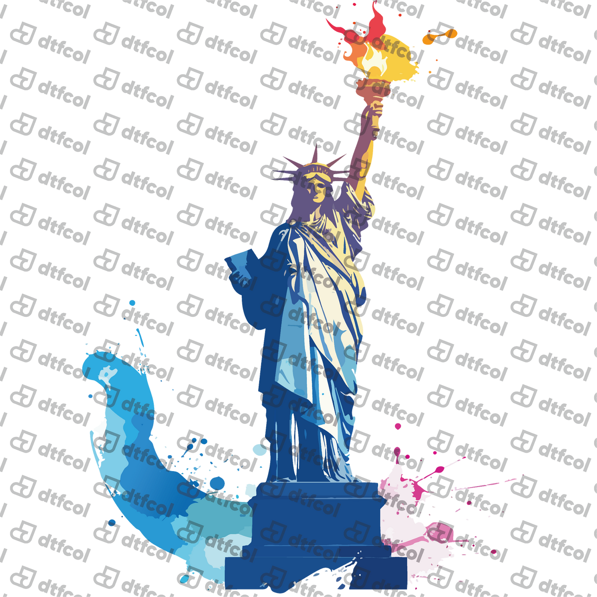 4th of July - Liberty in Color Splash