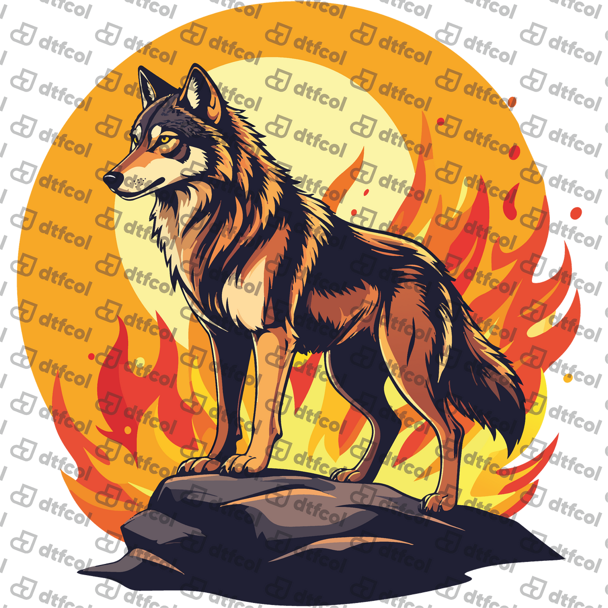 Animals - Blazing Sun Wolf