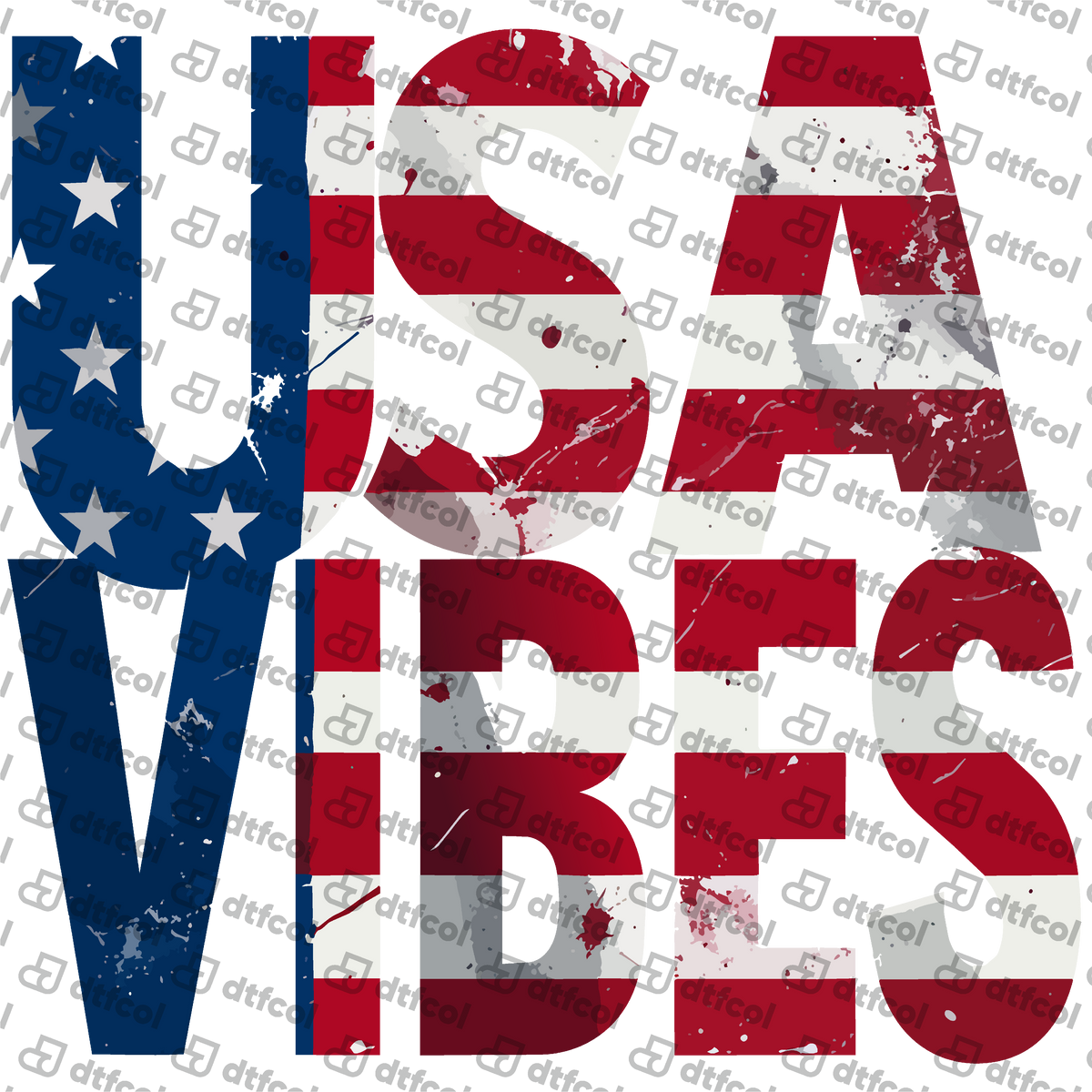 4th of July - Distressed USA Vibes