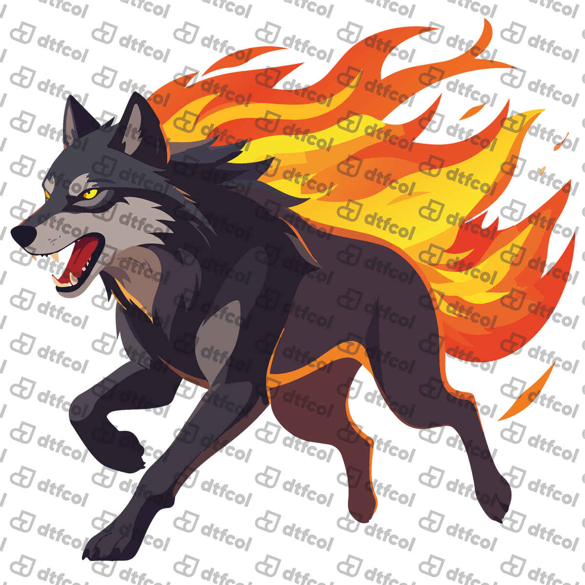 Animals - Blazing Inferno Wolf