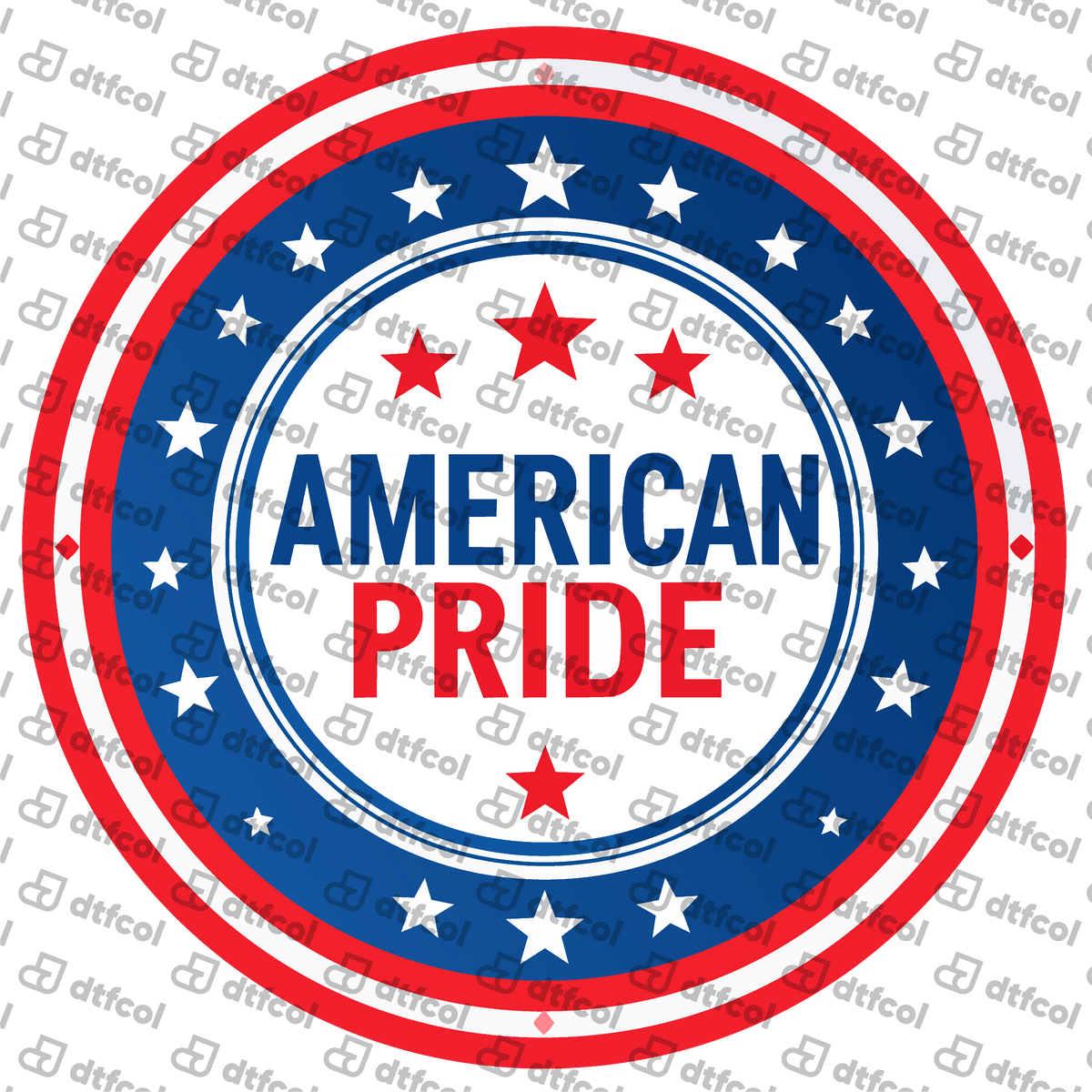4th of July - American Pride Star Badge