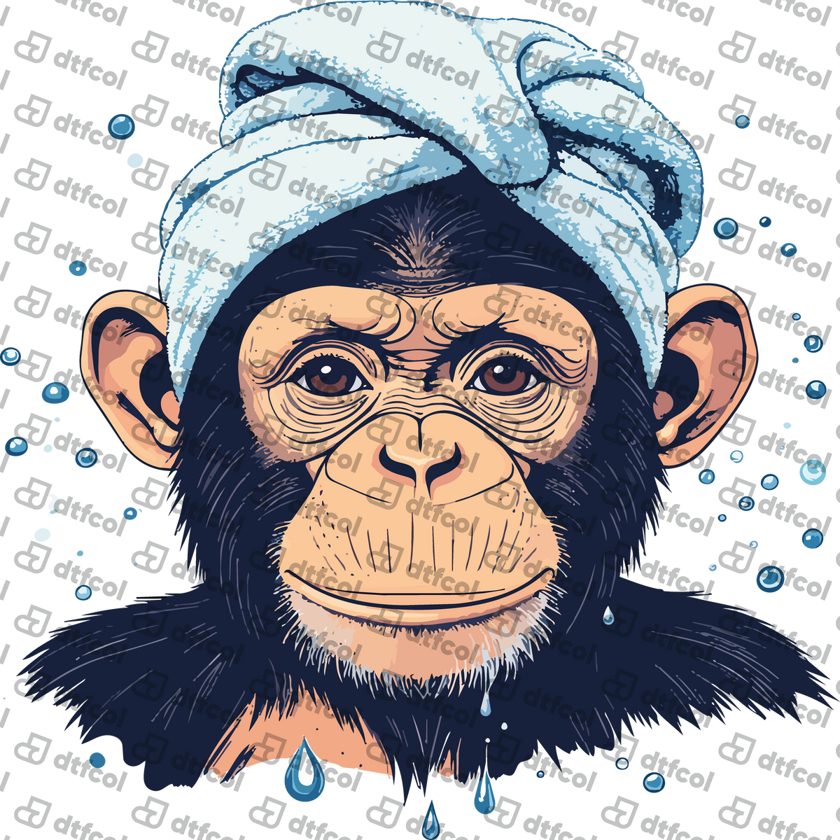 Animals - Bath Time Chimpanzee