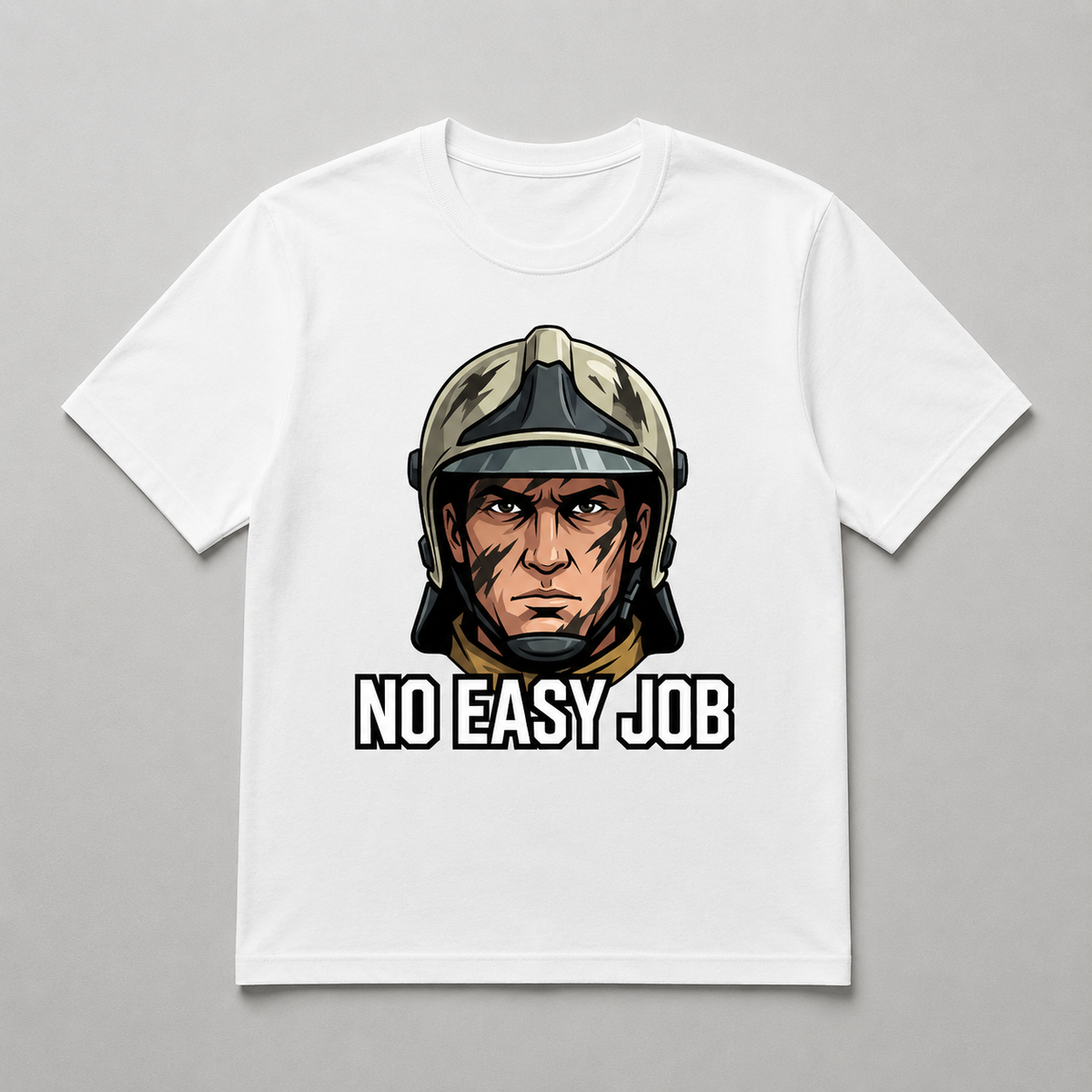 Occupation - "No Easy Job" Firefighter Portrait