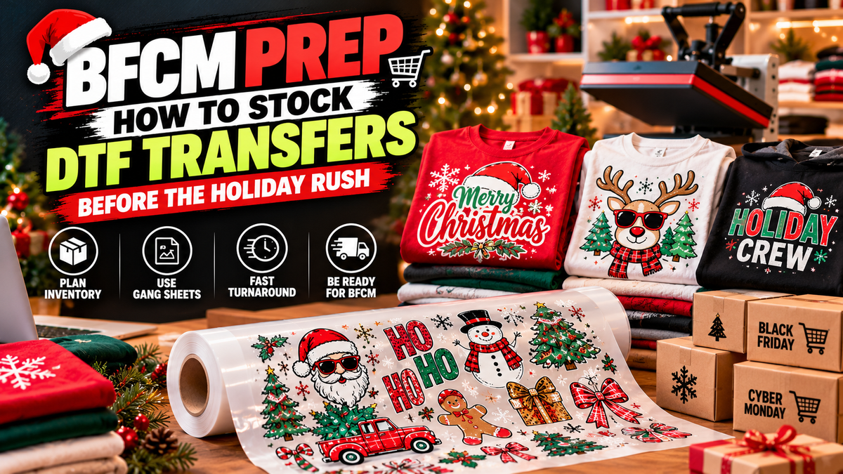 BFCM Prep: How to Stock DTF Transfers Before the Holiday Rush
