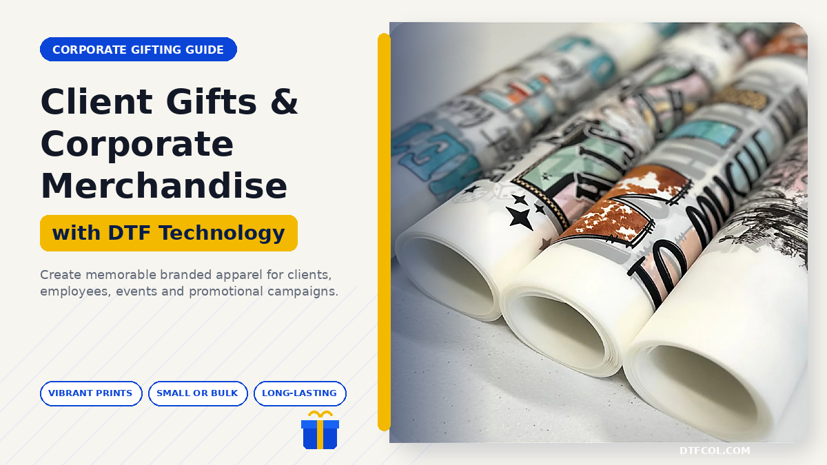 Client Gifts and Corporate Merchandise Printing Using DTF Technology