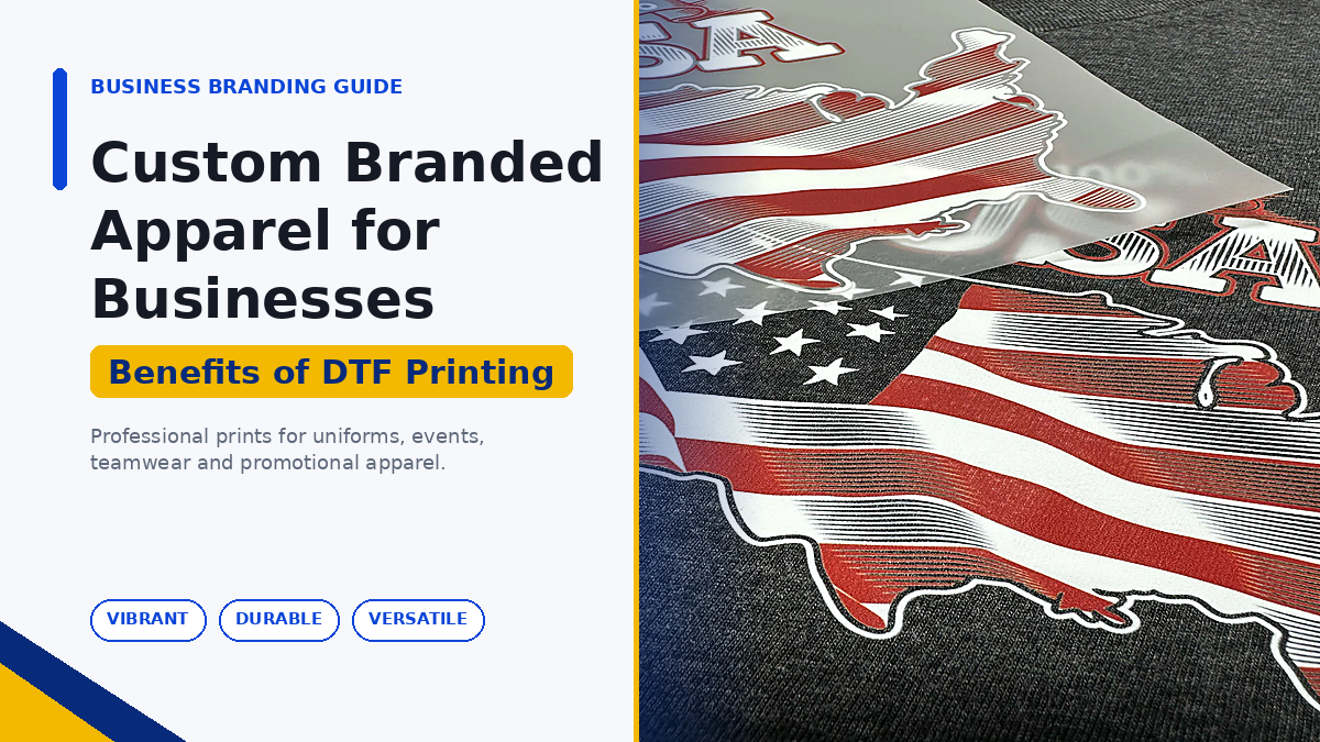 Custom Branded Apparel: Benefits of DTF Printing