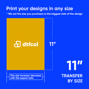 Promotional graphic for dtfcol with a yellow rectangle and text on a blue background